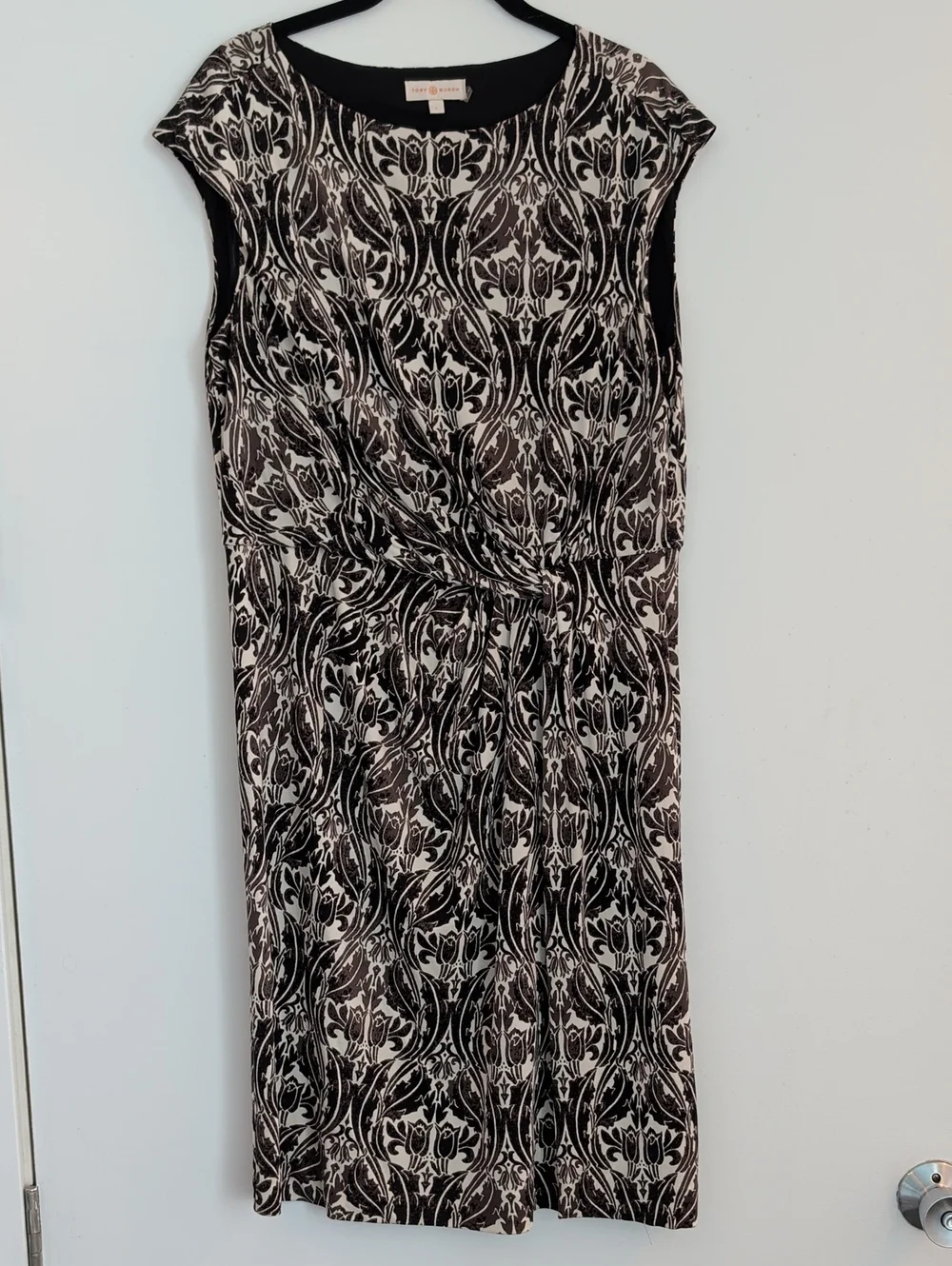 Tory Burch Odila Silk Damask Dress Size Large